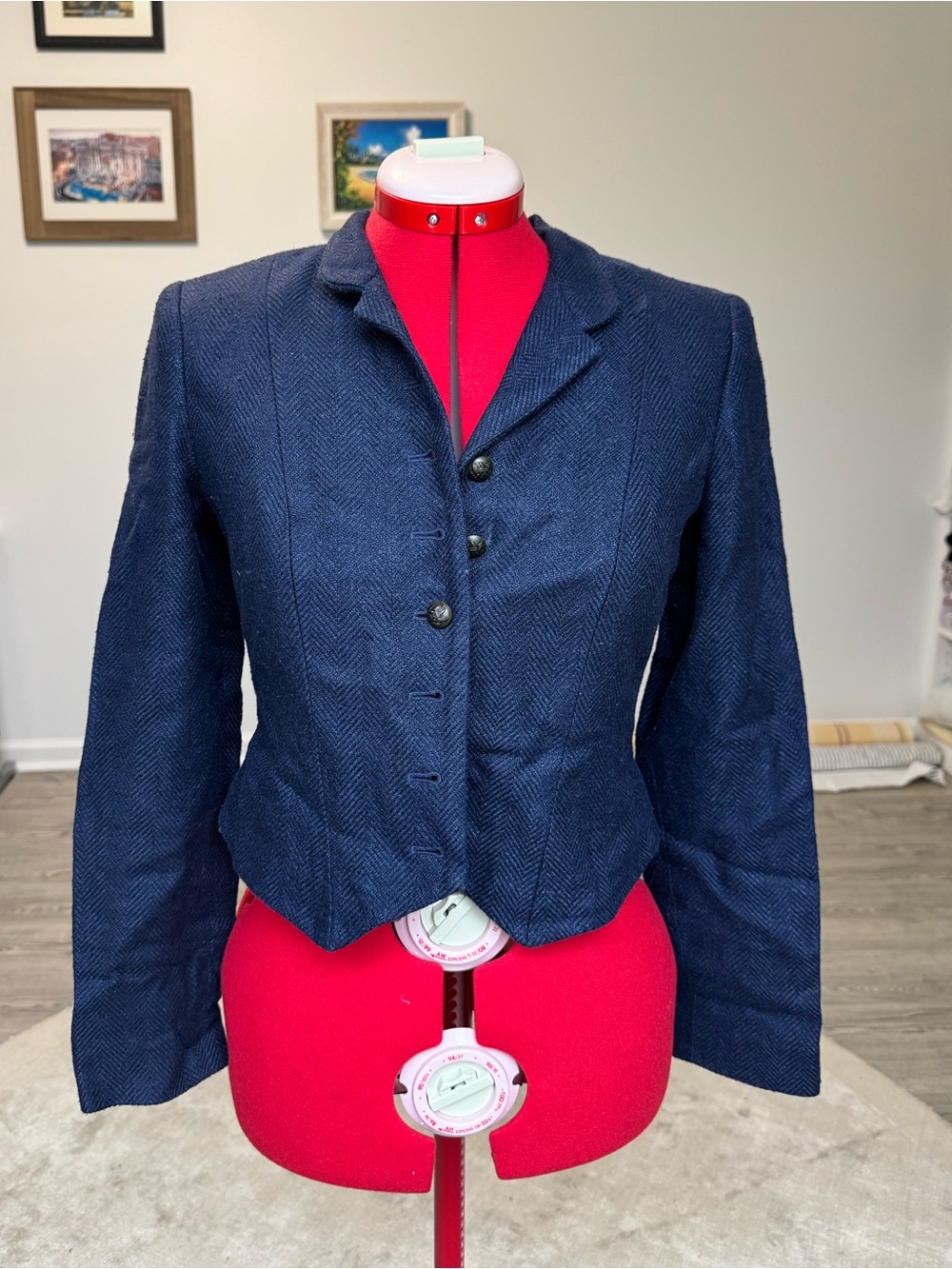 Ralph Lauren Navy Tailored Blazer